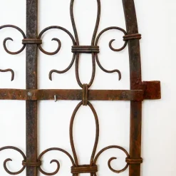 Pamono Antique Wrought Iron Garden Gate, France, Late 19th Century><noscript><img width=