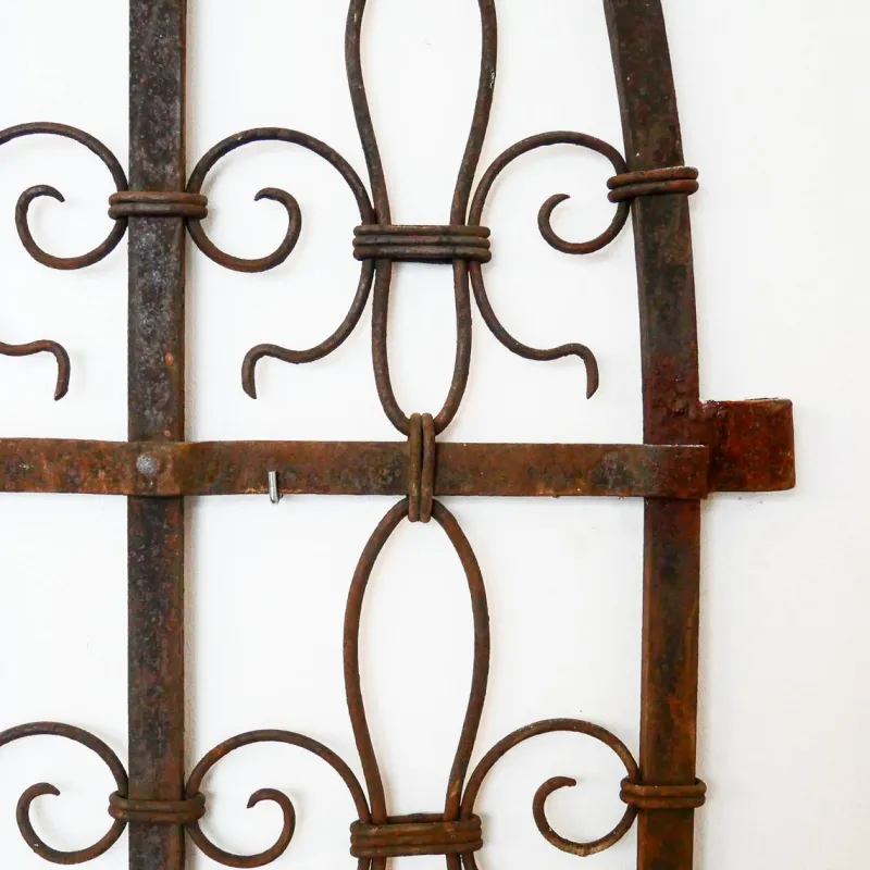 Pamono Antique Wrought Iron Garden Gate, France, Late 19th Century> Garden Accessories