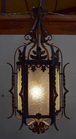Outlet Pamono Antique Wrought Iron Landing Lantern