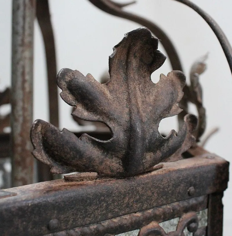 Outlet Pamono Antique Wrought Iron Landing Lantern