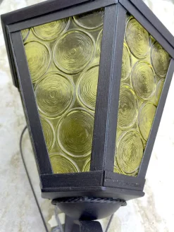 Pamono Antique Wrought Iron Lantern Wall Light><noscript><img width=