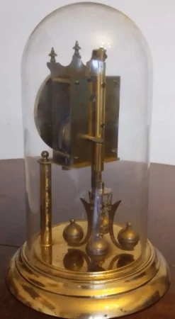 Pamono Antique Yearly Clock with Glass Dome><noscript><img width=