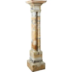 Pamono Antique Yellow Marble Column, 19th Century> Pedestals And Columns