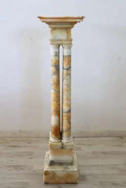 Pamono Antique Yellow Marble Column, 19th Century> Pedestals And Columns