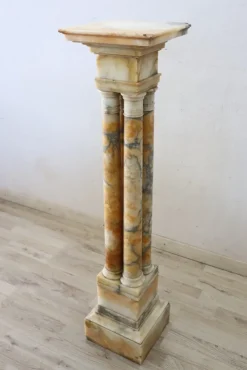 Pamono Antique Yellow Marble Column, 19th Century><noscript><img width=