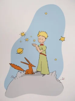 Clearance Pamono Antoine de Saint-Exupery, The Little Prince, The Fox and the Stars, Lithograph