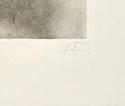 Pamono Antoni Tapies, Calligraphie Blanche, 1983, Color Etching, Hand-Signed, Limited