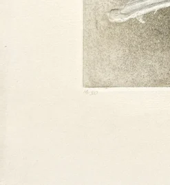 Pamono Antoni Tapies, Calligraphie Blanche, 1983, Color Etching, Hand-Signed, Limited