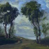 Discount Pamono Antonio Asturi, Landscape in Sorrento, 1950s, Oil on Cardboard, Framed