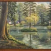 Best Pamono Antonio Collino, Royal Garden of Monza, Oil on Wood