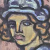 Online Pamono Antonio Santacroce, Portrait, Watercolor, 1983