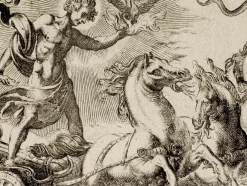 Online Pamono Antonio Tempesta, The Chariot of Gods, Etching, 17th Century