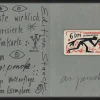 Outlet Pamono A.R. Penck, Phonecard, 1992, Silkscreen on Plastic