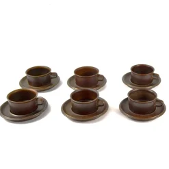 Pamono Arabia Ruska Coffee Service by Ulla Procope, 1960s, Set of 19> Coffee & Tea Service