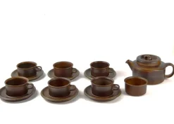 Pamono Arabia Ruska Coffee Service by Ulla Procope, 1960s, Set of 19><noscript><img width=