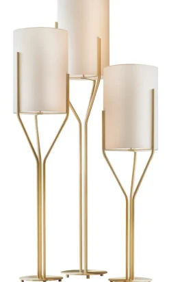 Outlet Pamono Arborescence L Satin Brass Floor Lamp by Hervé Langlais