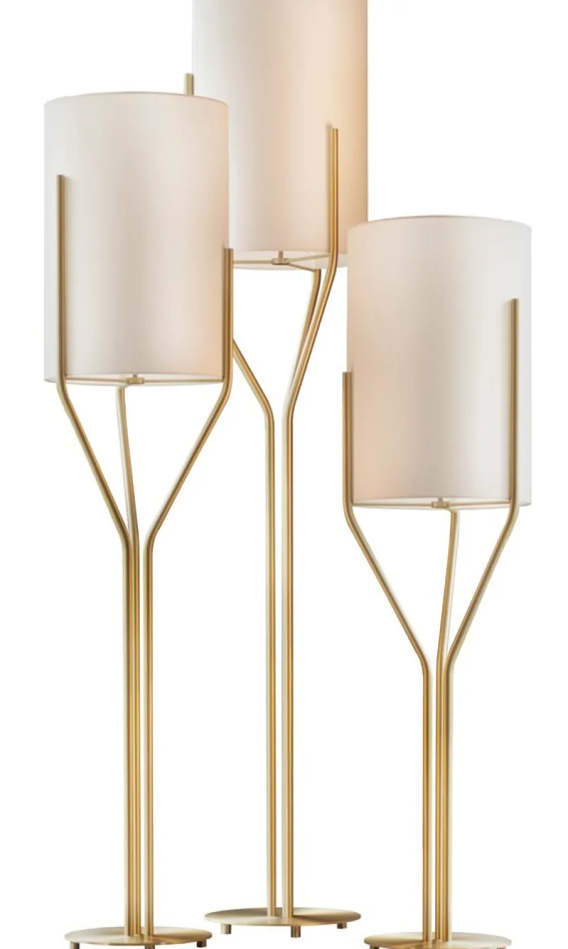Outlet Pamono Arborescence L Satin Brass Floor Lamp by Hervé Langlais