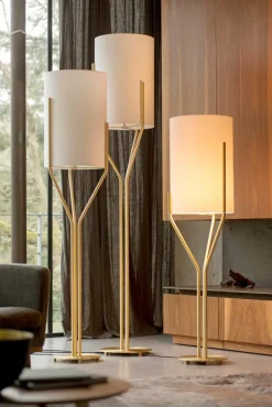 Outlet Pamono Arborescence L Satin Brass Floor Lamp by Hervé Langlais