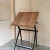 New Pamono Architect Table and Stool by Friso Kramer for Ahrend De Circel, the Netherlands, 1950s