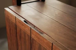 Best Pamono Architect-Designed Mahogany Secretary Desk, 1980s