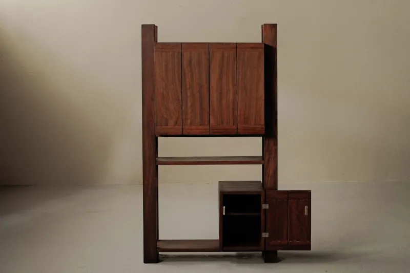Best Pamono Architect-Designed Mahogany Secretary Desk, 1980s