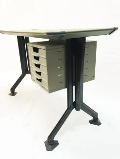 Pamono Arco Series Desk by BBPR for Olivetti, 1960s><noscript><img width=
