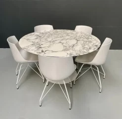 New Pamono Aresbescato Marble Dining Table by Eero Saarinen for Knoll