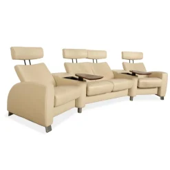 Pamono Arion Four-Seater Sofa in Leather from Stressless><noscript><img width=