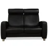 Clearance Pamono Arion 2-Seater Sofa in Black Leather from Stressless