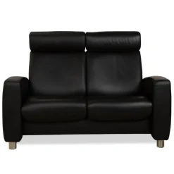 Clearance Pamono Arion 2-Seater Sofa in Black Leather from Stressless