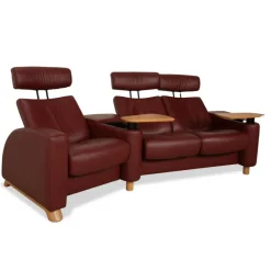 Best Pamono Arion Three-Seater Sofa in Leather from Stressless