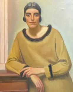 Online Pamono Armand Cacheux, Portrait of Miss Cacheux, Oil on Canvas