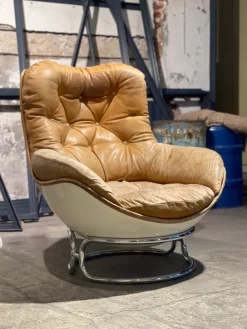 Pamono Armchairs and Ottomans by Michel Cadestin for Airborne, 1970, Set of 8><noscript><img width=
