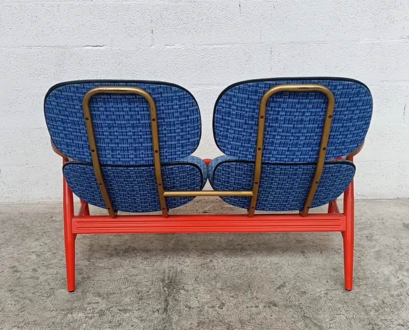 Pamono Armchairs, Sofa and Coffee Table by Marco Zanuso for Poltronova, 1960s, Set of 4