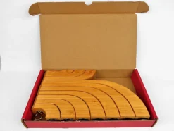 Hot Pamono 7-Armed Wooden Menora Candleholder by Jonas Grundell, 1980s