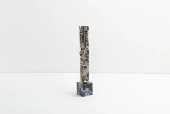 Pamono Arnaldo Pomodoro, Stars, 1977, Chromed Silver> Mid-Century