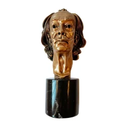 Pamono Arno Breker, Bust of Salvador Dalí, 1975, Bronze with Marble Base> Sculpture