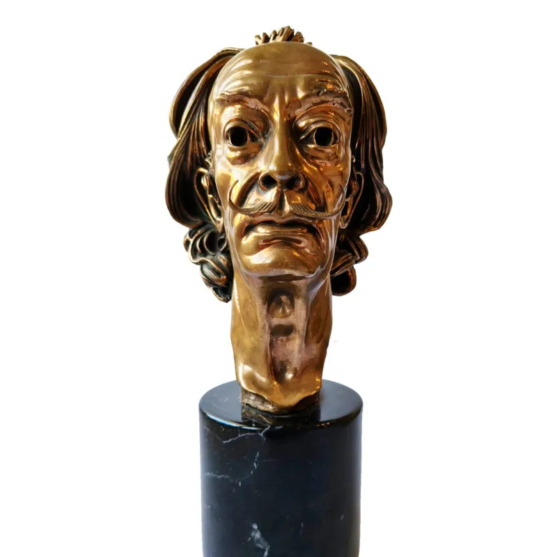 Pamono Arno Breker, Bust of Salvador Dalí, 1975, Bronze with Marble Base> Sculpture