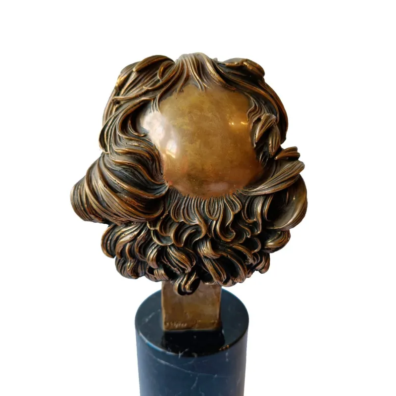 Pamono Arno Breker, Bust of Salvador Dalí, 1975, Bronze with Marble Base> Sculpture