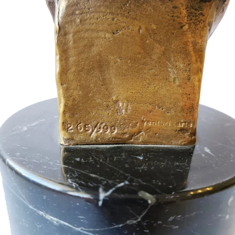Pamono Arno Breker, Bust of Salvador Dalí, 1975, Bronze with Marble Base> Sculpture