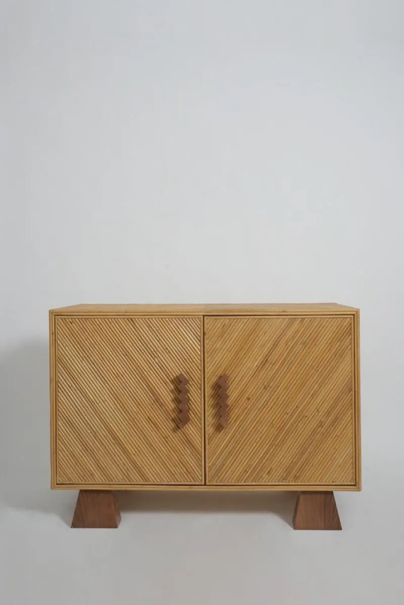Pamono Arrabida Rattan and Walnut Sideboard by Barracuda Interiors> Storage