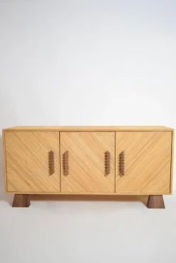 Pamono Arrabida Rattan and Walnut Sideboard by Barracuda Interiors> Storage