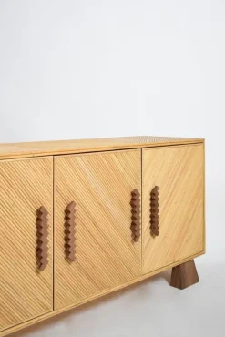 Pamono Arrabida Rattan and Walnut Sideboard by Barracuda Interiors><noscript><img width=