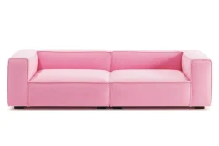 New Pamono Arraigo Sofa in Pink Velvet by Moanne