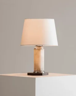 Discount Pamono Art Deco Alabaster Lamp, 1930s