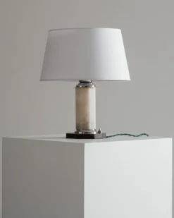 Discount Pamono Art Deco Alabaster Lamp, 1930s