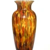 Pamono Art Deco Amber and Spotted Gold Avventurina Murano Glass Vase, 1930s> Vases