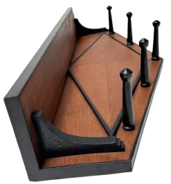 New Pamono Art Deco Amsterdam School Wall Coat Rack, 1920s