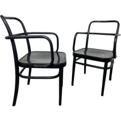 Pamono Art Deco Armchairs No. a 64f attributed to Adolf Gustav Schneck for Thonet Mundus, 1930s, Set of 2> Side Chairs & Dining Chairs