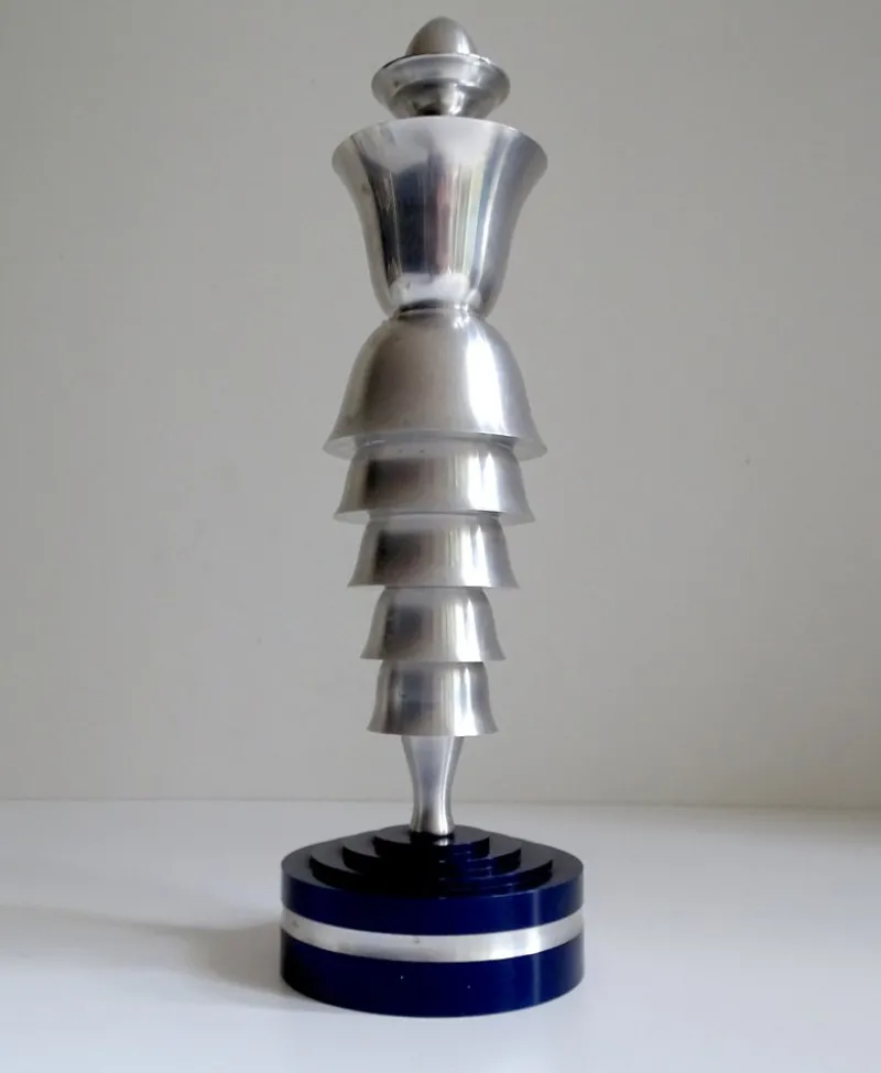 Outlet Pamono Art Deco Artist, Modernist Sculpture, Signed, 1939, Metal